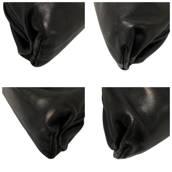 BOTTEGA VENETA Mini The Pouch - Black Leather Shoulder Bag 885-080725 - Picture 6 of 14